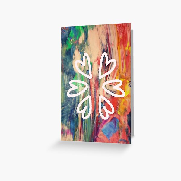 Trippy Rainbow Mandala Greeting Card