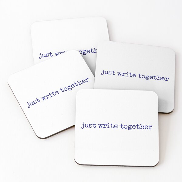 Item preview, just write together in navy designed and sold by TeaRoseWriter.