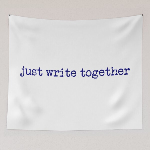 Item preview, just write together in navy designed and sold by TeaRoseWriter.