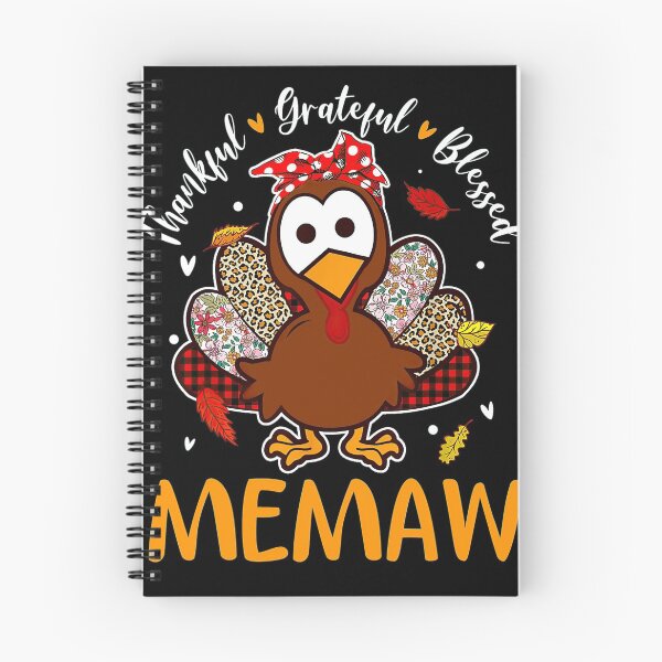 Item preview, Thanksgiving Thankful Grateful Blessed Memaw Turkey Gift designed and sold by EvanMcguinness.
