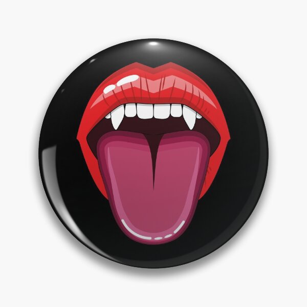 Item preview, Vampire lips with tongue designed and sold by Kamiri.