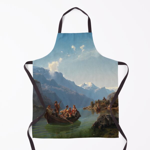 Item preview, Bridal Procession on the Hardangerfjord - Hans Gude - 1848 designed and sold by CJET.