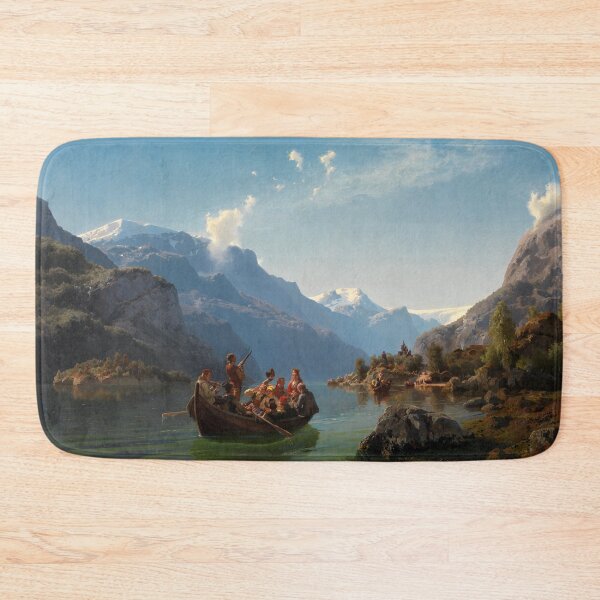 Item preview, Bridal Procession on the Hardangerfjord - Hans Gude - 1848 designed and sold by CJET.