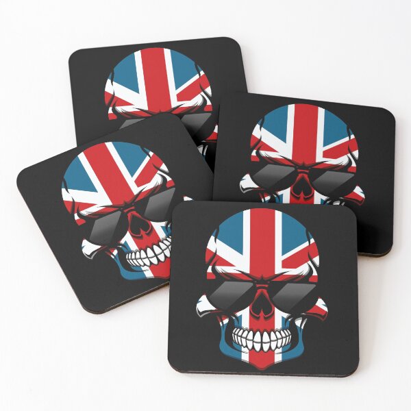 Item preview, Union Jack Skull With Sunglasses designed and sold by APrettyView.