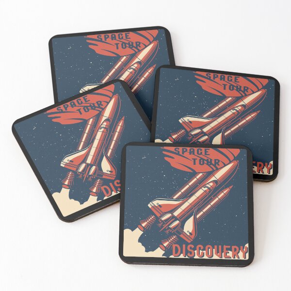 Item preview, Space Tour Discovery USA Rocket Research Earth designed and sold by Two Left Hands Design.