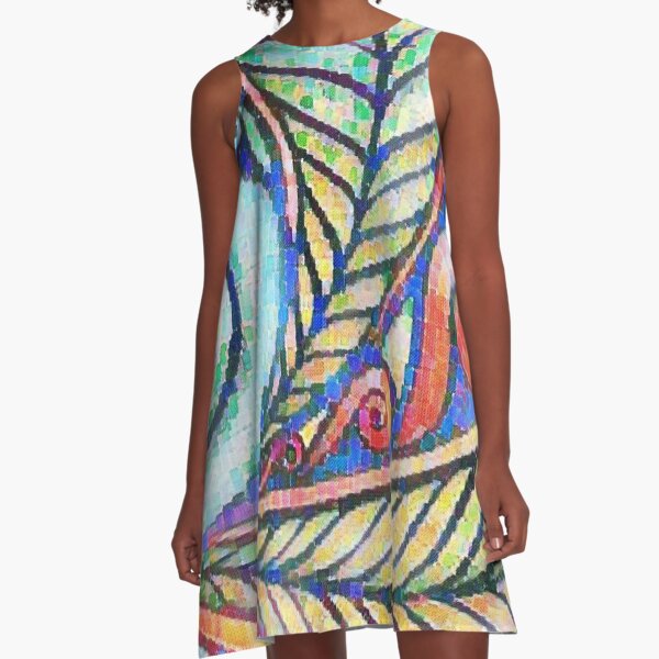 Maori Art Design A-Line Dress