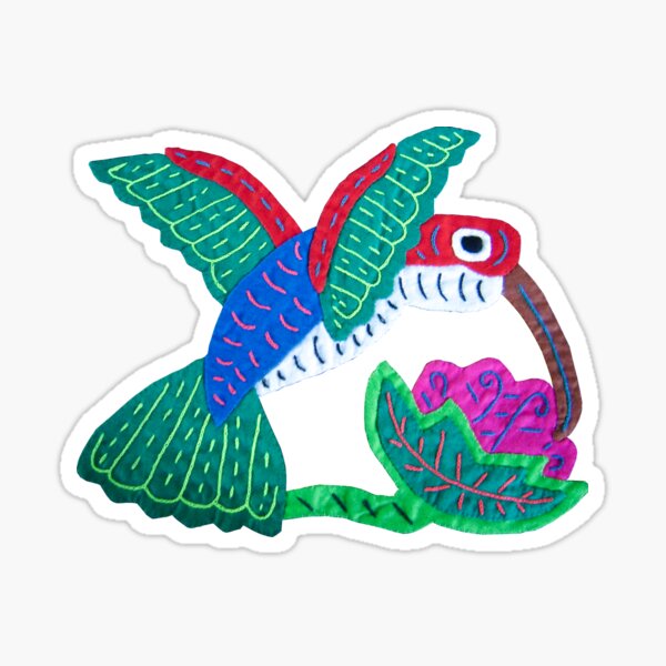 Vista previa del artículo con la obra «Kuna Mola Diseño Aves colibrí», diseñado y vendido por ejverf.