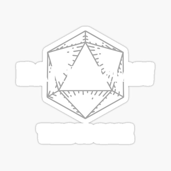 Item preview, "Time To Rage" DnD Barbarian Symbol D20 Print designed and sold by ToplineDesigns.