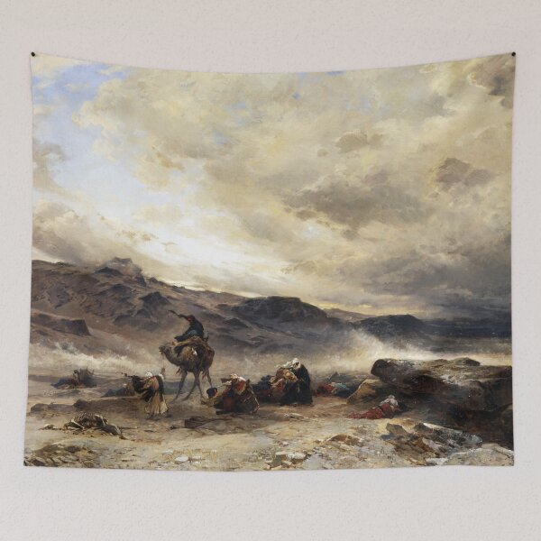 Item preview, Camel Train in a Sandstorm - Hermann David Salomon Corrodi designed and sold by CJET.
