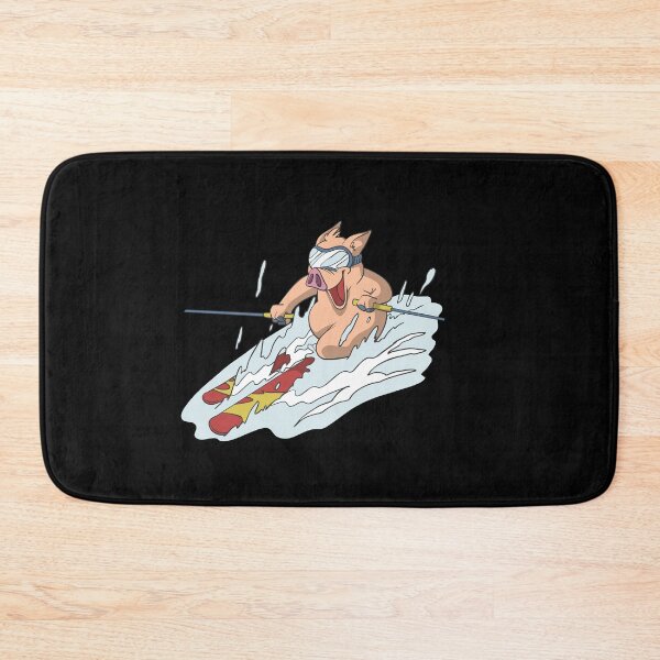 Item preview, Pig on skis carving designed and sold by Monkey Ful.