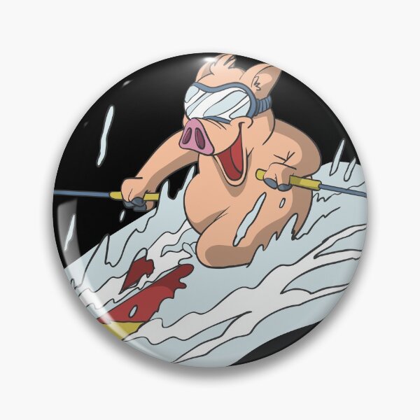 Item preview, Pig on skis carving designed and sold by Monkey Ful.