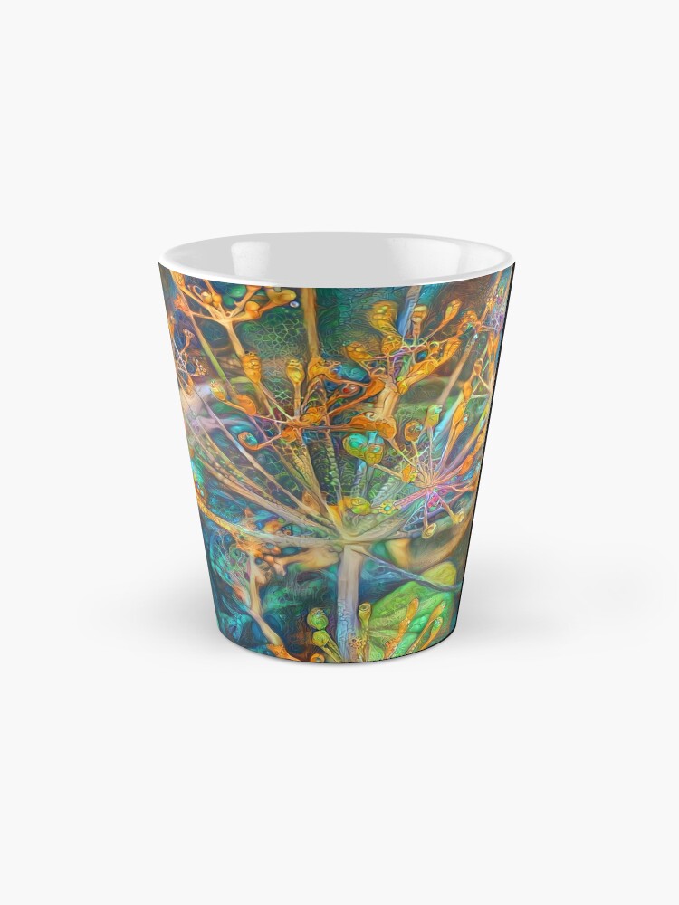 Alternate view of Floral deep dream Abstraction Mug