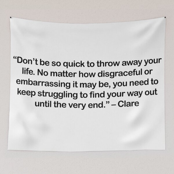 Item preview, Clare - Quote designed and sold by Epicanimequotes.