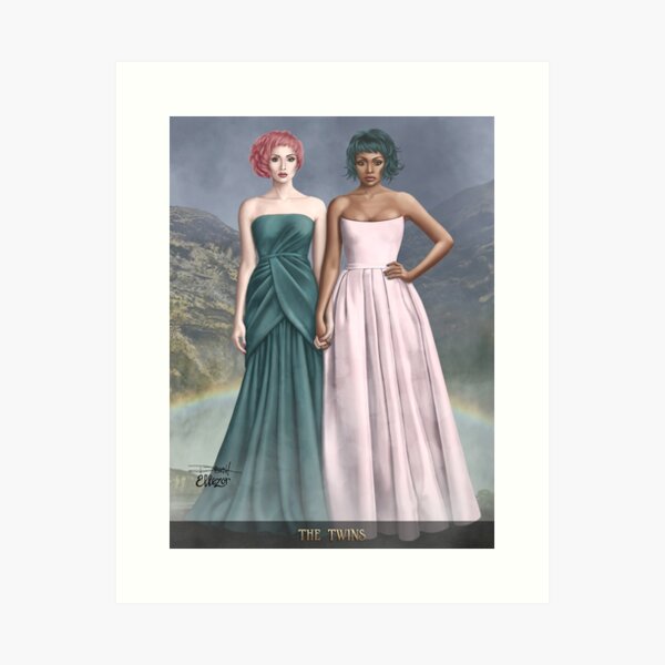 Belles Dames Tarot: The Twins Art Print