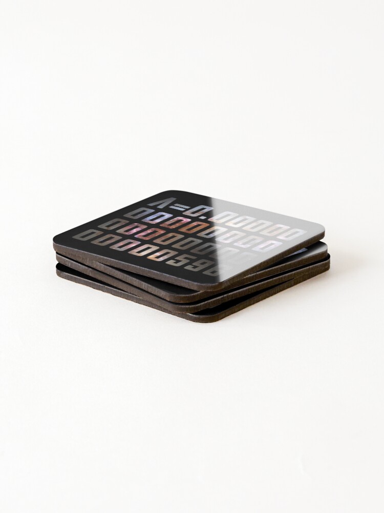 Thumbnail 4 of 5, Coasters (Set of 4), Cosmological constant - lambda designed and sold by MetaPhyStore.