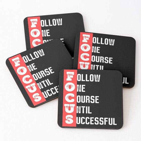 Item preview, Focus - Follow one course until successful - Motivational quote  designed and sold by ArtfulTat.