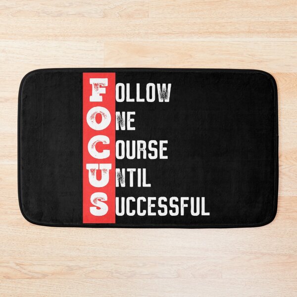 Item preview, Focus - Follow one course until successful - Motivational quote  designed and sold by ArtfulTat.