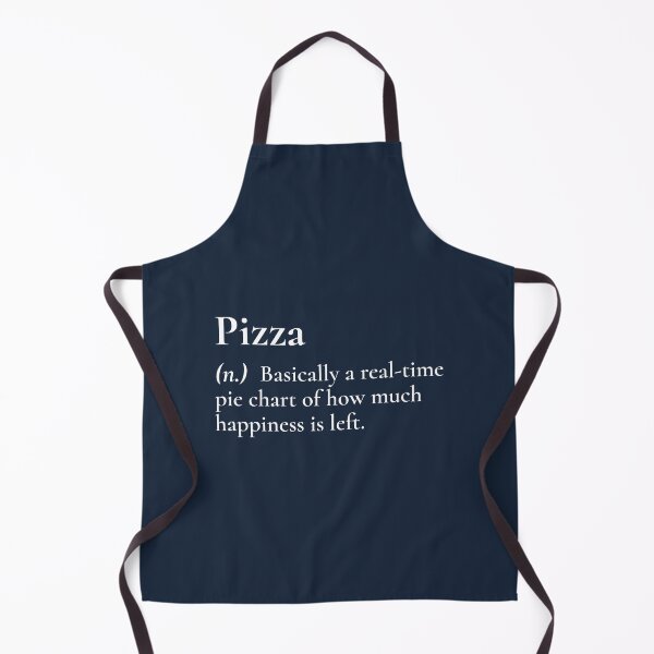 Item preview, Pizza Meaning Real Time Pie Chart Happiness White designed and sold by Sour Soul.