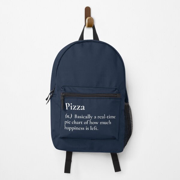 Item preview, Pizza Meaning Real Time Pie Chart Happiness White designed and sold by Sour Soul.