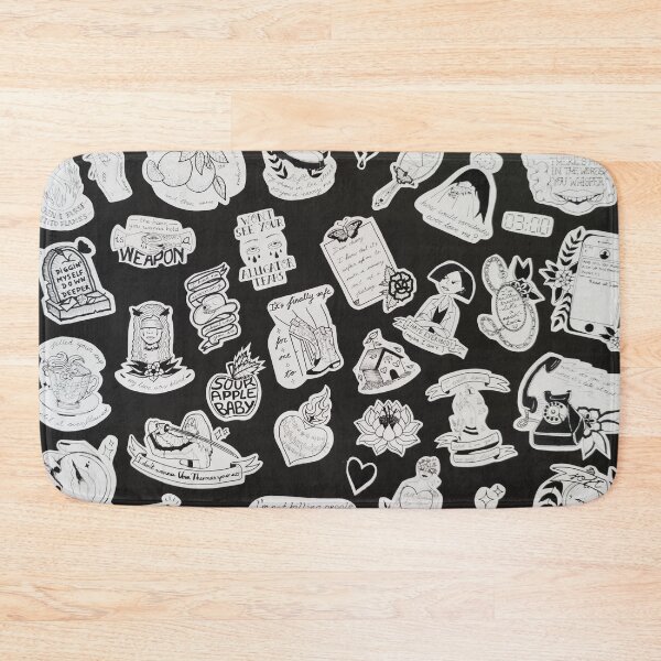 Item preview, Manic tattoo sheet designed and sold by AT0MICAFRI.
