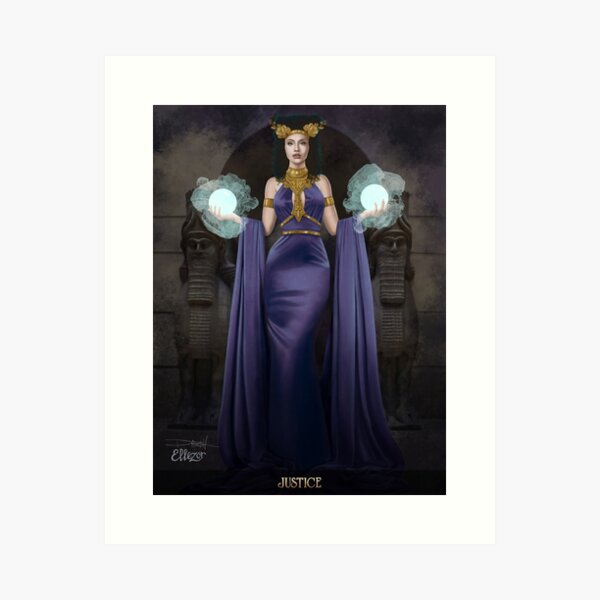 Belles Dames Tarot: Justice Art Print