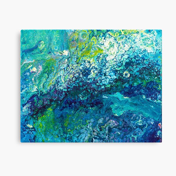 Turquoise Flow Canvas Print