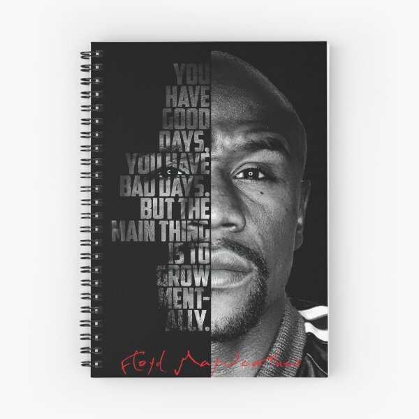 Item preview, Black and white Floyd Mayweather quote. designed and sold by Enea Kelo.