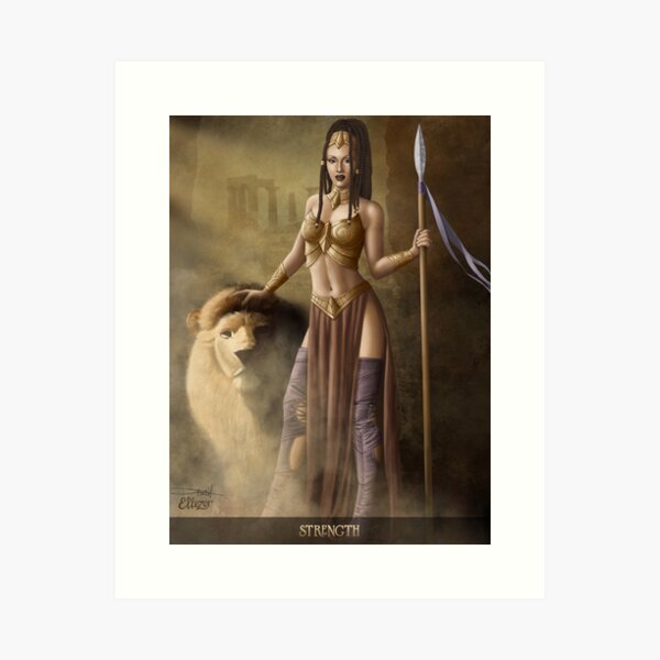 Belles Dames Tarot: Strength Art Print