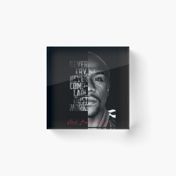 Item preview, Black and white Floyd Mayweather quote. designed and sold by Enea Kelo.