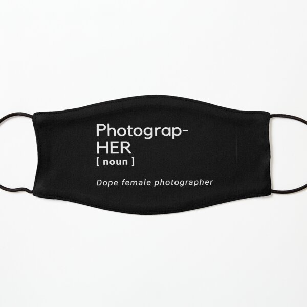 Dope Female Photographer Kids Mask