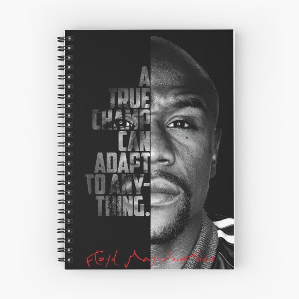 Item preview, Black and white Floyd Mayweather quote. designed and sold by Enea Kelo.
