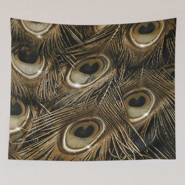 Item preview, Peacock Jewels Golden peacock feathers designed and sold by ToriaScarlett.