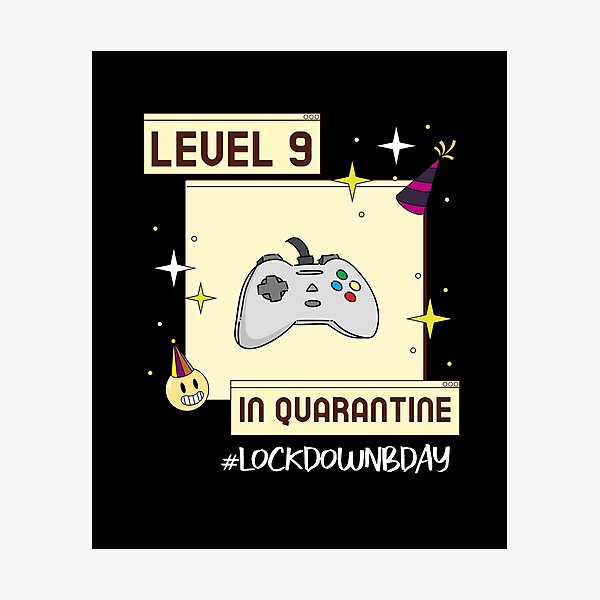 Item preview, 9 Year Old Boys Birthday Level 9 In Quarantine Birthday T-Shirt designed and sold by dogisbored.