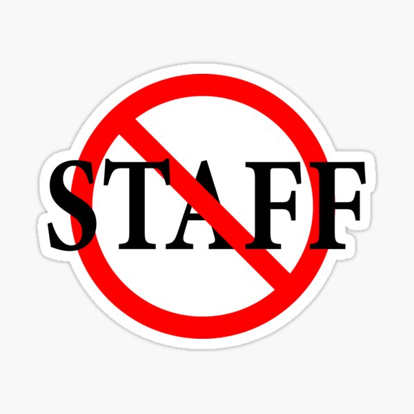 Item preview, Not Staff - Not in Charge designed and sold by notstuff.