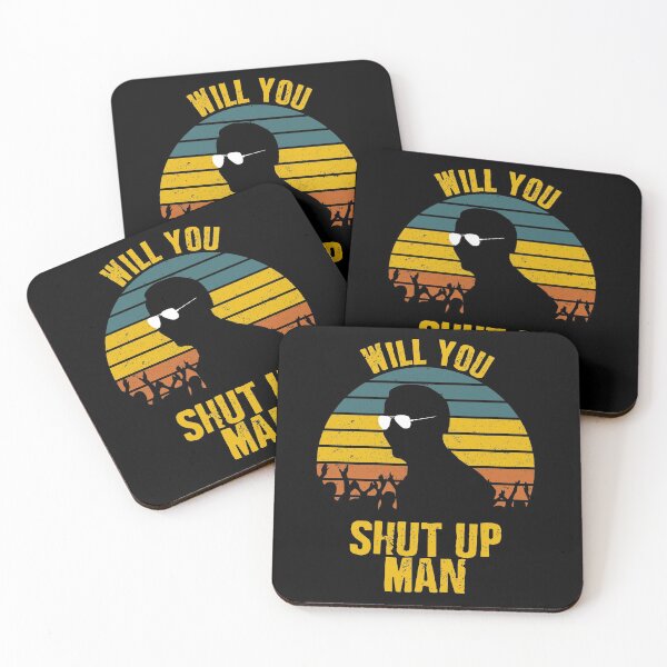 Item preview, Will you shut Up, Man - Joe Quote with sunglasses Retro Sunset designed and sold by MoClan-Graphics.