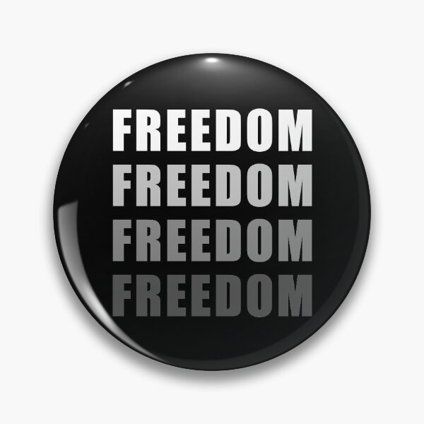 Item preview, Gradient Gray Freedom, chant Slogan designed and sold by ArtOfRebellion.