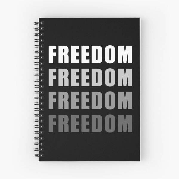 Item preview, Gradient Gray Freedom, chant Slogan designed and sold by ArtOfRebellion.