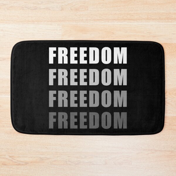 Item preview, Gradient Gray Freedom, chant Slogan designed and sold by ArtOfRebellion.