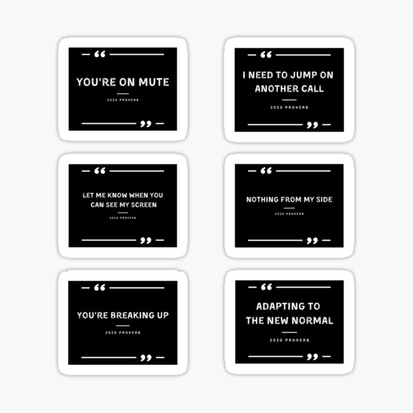 2020 proverb pack Sticker