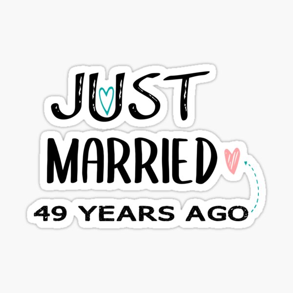 49th Wedding Anniversary Stickers | Redbubble