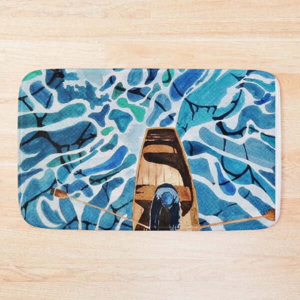 Item preview, rowboat watercolor painting designed and sold by artjojo.