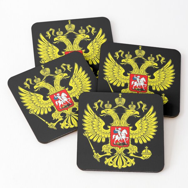 Item preview, Russia Coat Of Arms Red Emblem Imperial Eagle designed and sold by YasDesign.