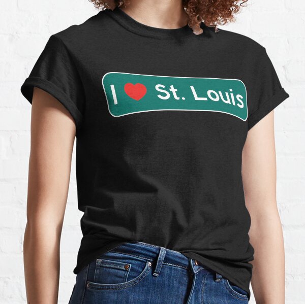 BoredWalk Women's St Louis 314 Area Code T-Shirt, Large / Red