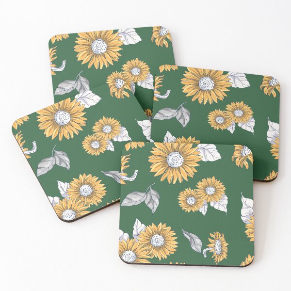 Item preview, Sunflower Illustration Floral Pattern designed and sold by SLAG-Creative.