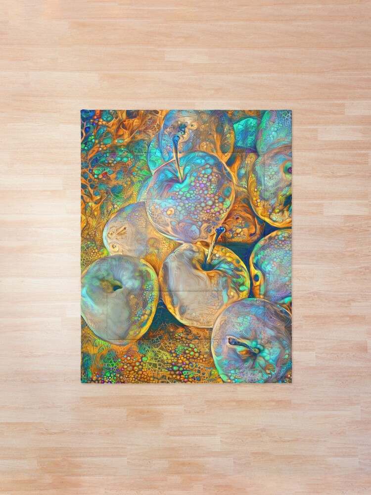 Alternate view of Deep dream Abstraction Comforter