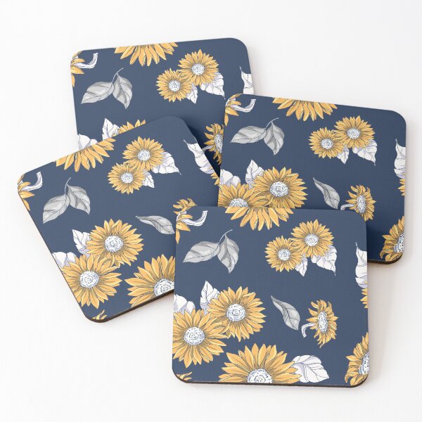 Item preview, Sunflower Illustration Floral Pattern designed and sold by SLAG-Creative.