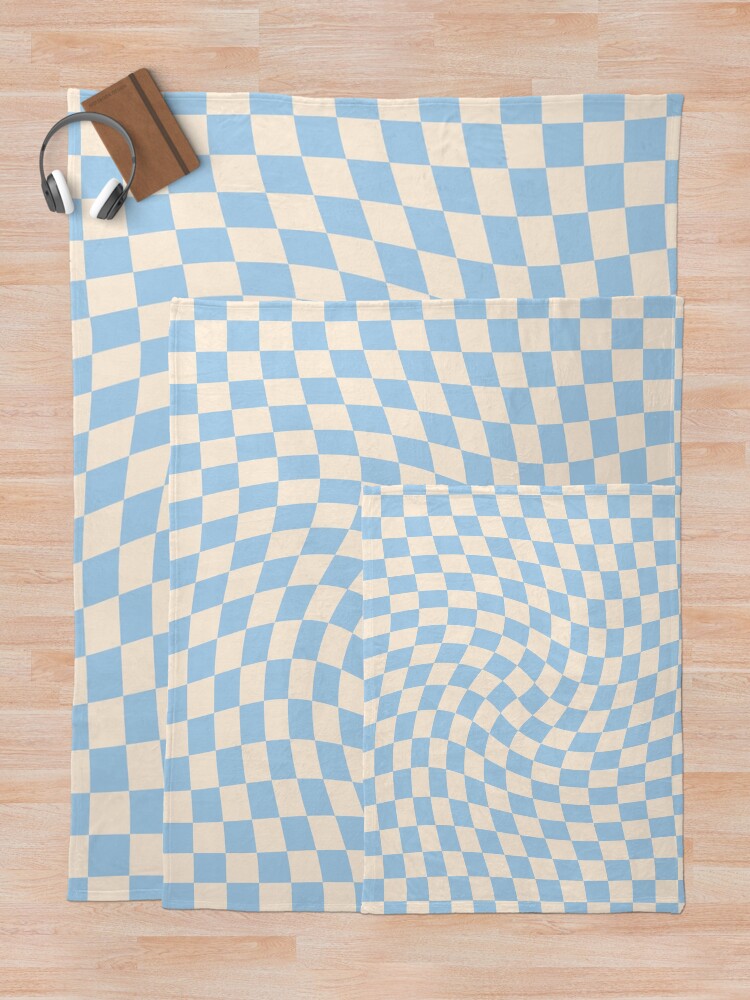 Alternate view of Check II - Baby Blue Twist Throw Blanket