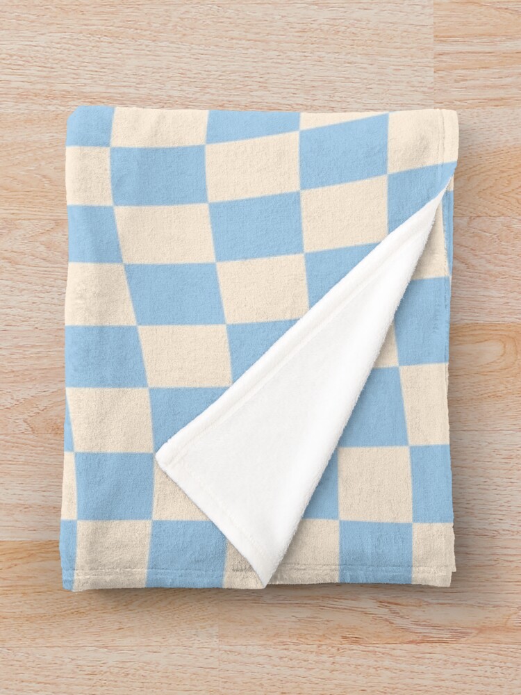 Alternate view of Check II - Baby Blue Twist Throw Blanket