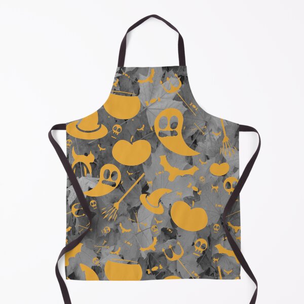 Item preview, Cute Halloween Pattern with all Your Favourite Halloween Icons and a Fall Leaf Background. designed and sold by UrTops.