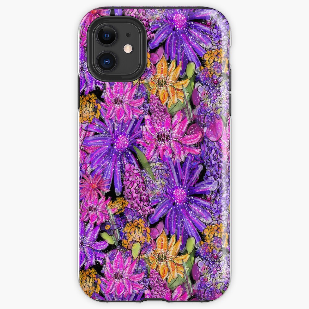Flower Garden: Whimsical Floral Pattern iPhone Case & Cover